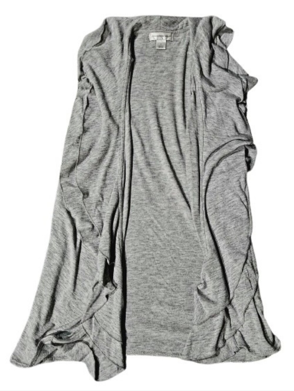 Christopher & Banks Open Front Grey Vest Size L